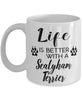 Funny Sealyham Terrier Dog Mug Life Is Better With A Sealyham Terrier Coffee Cup 11oz 15oz White