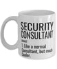 Funny Security Consultant Mug Like A Normal Consultant But Much Cooler Coffee Cup 11oz 15oz White