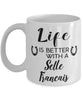 Funny Selle Francais Horse Mug Life Is Better With A Selle Francais Coffee Cup 11oz 15oz White