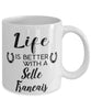 Funny Selle Francais Horse Mug Life Is Better With A Selle Francais Coffee Cup 11oz 15oz White