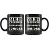 Funny Senior 2018  Freshman Bow To Us 11oz Black Coffee Mugs