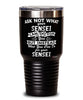 Funny Sensei Tumbler Ask Not What Your Sensei Can Do For You 30oz Stainless Steel Black