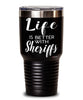 Funny Sheriff Tumbler Life Is Better With Sheriffs 30oz Stainless Steel Black