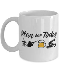 Funny Shooter Mug Adult Humor Plan For Today Shooting Coffee Mug 11oz 15oz White