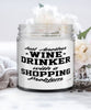 Funny Shopping Candle Just Another Wine Drinker With A Shopping Problem 9oz Vanilla Scented Candles Soy Wax