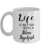 Funny Silver Angelfish Mug Life Is Better With A Silver Angelfish Coffee Cup 11oz 15oz White