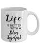 Funny Silver Angelfish Mug Life Is Better With A Silver Angelfish Coffee Cup 11oz 15oz White