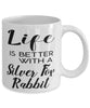 Funny Silver Fox Rabbit Mug Life Is Better With A Silver Fox Rabbit Coffee Cup 11oz 15oz White