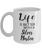 Funny Silver Marten Rabbit Mug Life Is Better With A Silver Marten Coffee Cup 11oz 15oz White
