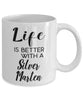 Funny Silver Marten Rabbit Mug Life Is Better With A Silver Marten Coffee Cup 11oz 15oz White