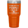 Funny Skateboarder Tumbler Tears Of The People I Beat In Skateboarding Laser Etched 30oz Stainless Steel
