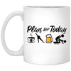 Funny Skater Mug Gift Adult Humor Plan For Today Speed Skating Coffee Mug 11oz White XP8434