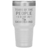 Funny Skibobbing Tumbler Tears Of The People I Beat In Skibobbing Laser Etched 30oz Stainless Steel