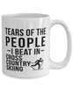 Funny Skier Mug Tears Of The People I Beat In Cross Country Skiing Coffee Mug 15oz White