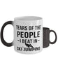 Funny Skier Mug Tears Of The People I Beat In Ski Jumping Coffee Mug Color Changing 11oz