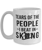 Funny Skier Mug Tears Of The People I Beat In Skiing Coffee Mug 15oz White