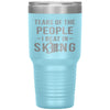 Funny Skier Tumbler Tears Of The People I Beat In Skiing Laser Etched 30oz Stainless Steel Tumbler
