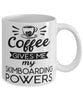 Funny Skimboarder Mug Coffee Gives Me My Skimboarding Powers Coffee Cup 11oz 15oz White