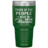 Funny Skimboarder Tumbler Tears Of The People I Beat In Skimboarding Laser Etched 30oz Stainless Steel