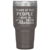 Funny Skimboarder Tumbler Tears Of The People I Beat In Skimboarding Laser Etched 30oz Stainless Steel