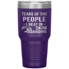 Funny Skimboarder Tumbler Tears Of The People I Beat In Skimboarding Laser Etched 30oz Stainless Steel