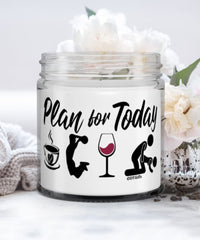 Funny Slamball Candle Adult Humor Plan For Today Slamball Wine 9oz Vanilla Scented Candles Soy Wax