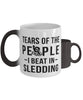 Funny Sledder Mug Tears Of The People I Beat In Sledding Coffee Mug Color Changing 11oz