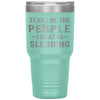 Funny Sledder Tumbler Tears Of The People I Beat In Sledding Laser Etched 30oz Stainless Steel Tumbler