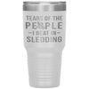Funny Sledder Tumbler Tears Of The People I Beat In Sledding Laser Etched 30oz Stainless Steel Tumbler