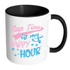 Funny Sleeping Mug Nap Time Is My Happy Hour White 11oz Accent Coffee Mugs