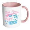 Funny Sleeping Mug Nap Time Is My Happy Hour White 11oz Accent Coffee Mugs