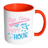 Funny Sleeping Mug Nap Time Is My Happy Hour White 11oz Accent Coffee Mugs