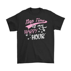 Funny Sleeping Shirt Nap Timer Is My Happy Hour Gildan Mens T-Shirt