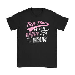 Funny Sleeping Shirt Nap Timer Is My Happy Hour Gildan Womens T-Shirt