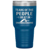 Funny Snowboarder Tumbler Tears Of The People I Beat In Snowboarding Laser Etched 30oz Stainless Steel