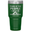 Funny Snowboarder Tumbler Tears Of The People I Beat In Snowboarding Laser Etched 30oz Stainless Steel