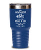 Funny Snowboarding Tumbler Being A Snowboarder Is Easy It's Like Riding A Bike Except 20oz 30oz Stainless Steel