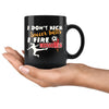 Funny Soccer Mug I Dont Kick Soccer Balls I Fire 11oz Black Coffee Mugs