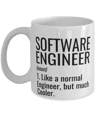 Funny Software Engineer Mug Like A Normal Engineer But Much Cooler Coffee Cup 11oz 15oz White