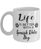 Funny Spanish Water Dog Mug Life Is Better With A Spanish Water Dog Coffee Cup 11oz 15oz White