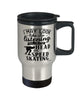 Funny Speed Skating Travel Mug I May Look Like I'm Listening But In My Head I'm Speed Skating 14oz Stainless Steel