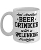 Funny Spelunking Mug Just Another Beer Drinker With A Spelunking Problem Coffee Cup 11oz White