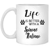 Funny Spinone Italiano Dog Mug Gift Life Is Better With A Spinone Italiano Coffee Cup 11oz White XP8434