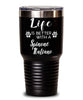 Funny Spinone Italiano Dog Tumbler Life Is Better With A Spinone Italiano 30oz Stainless Steel Black
