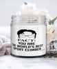 Funny Sport Climbing Candle Fact You Are The Worlds B3st Sport Climber 9oz Vanilla Scented Candles Soy Wax