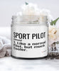 Funny Sport Pilot Candle Like A Normal Pilot But Much Cooler 9oz Vanilla Scented Candles Soy Wax