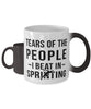 Funny Sprinter Mug Tears Of The People I Beat In Sprinting Coffee Mug Color Changing 11oz