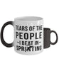 Funny Sprinter Mug Tears Of The People I Beat In Sprinting Coffee Mug Color Changing 11oz