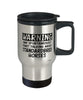 Funny Standardbred Horse Travel Mug Warning May Spontaneously Start Talking About Standardbred Horses 14oz Stainless Steel