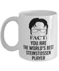 Funny Steinstossen Mug Fact You Are The Worlds B3st Steinstossen Player Coffee Cup White